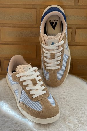 Basket femme ASFVLT Elite Classic Blue S bleue, sneaker rétro running confortable et légère pour usage quotidien