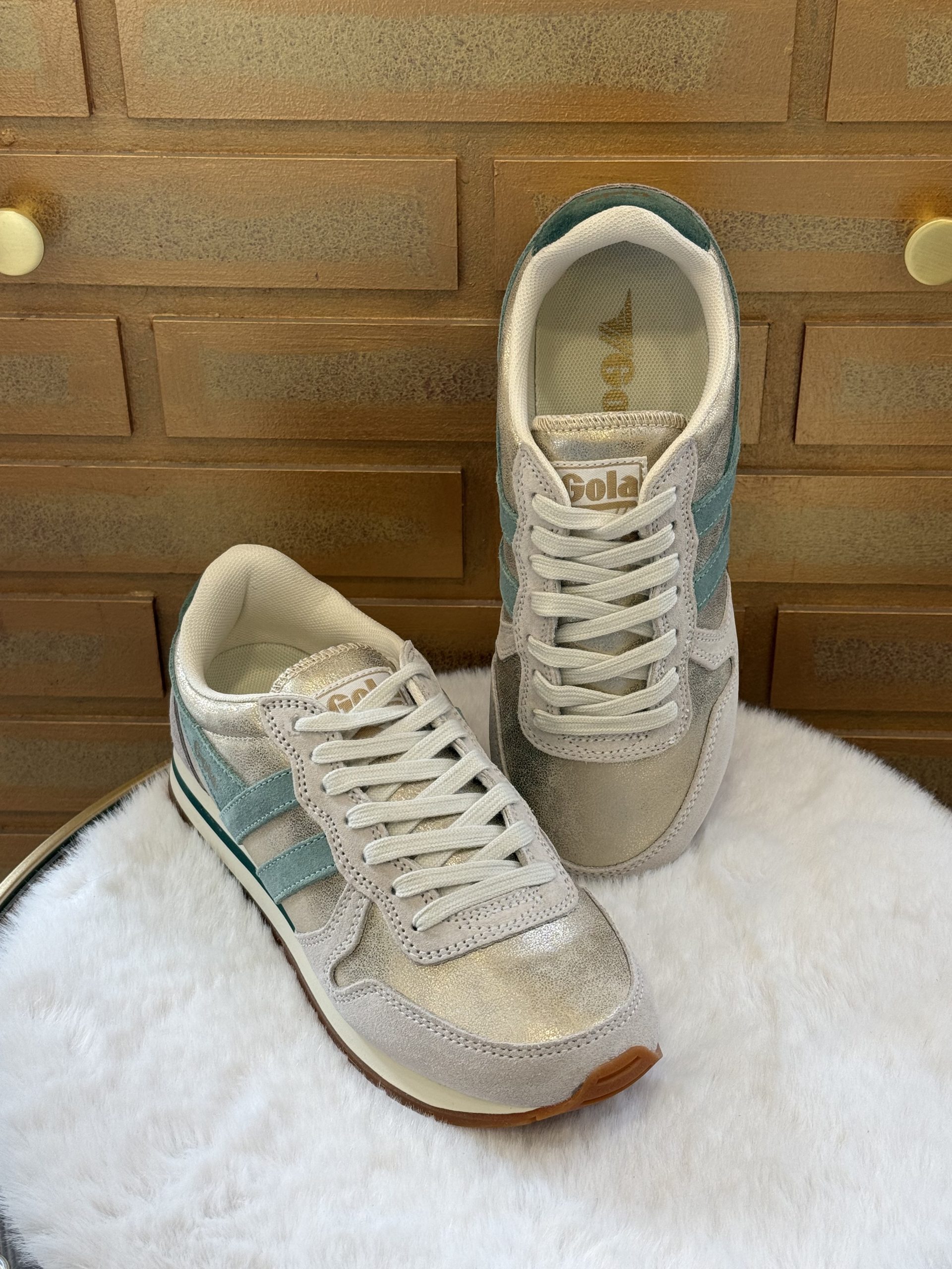 Basket femme Gola, Daytona Blaze sneaker rétro en cuir confortable et élégante